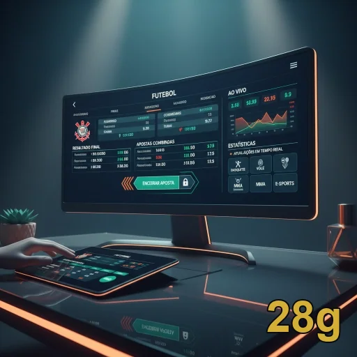 Ilustração de Explore o app móvel da 28g para cassino ao vivo